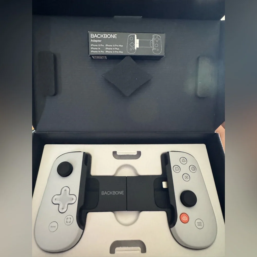 PlayStation Backbone Handheld Console -Black and White with lightning connection